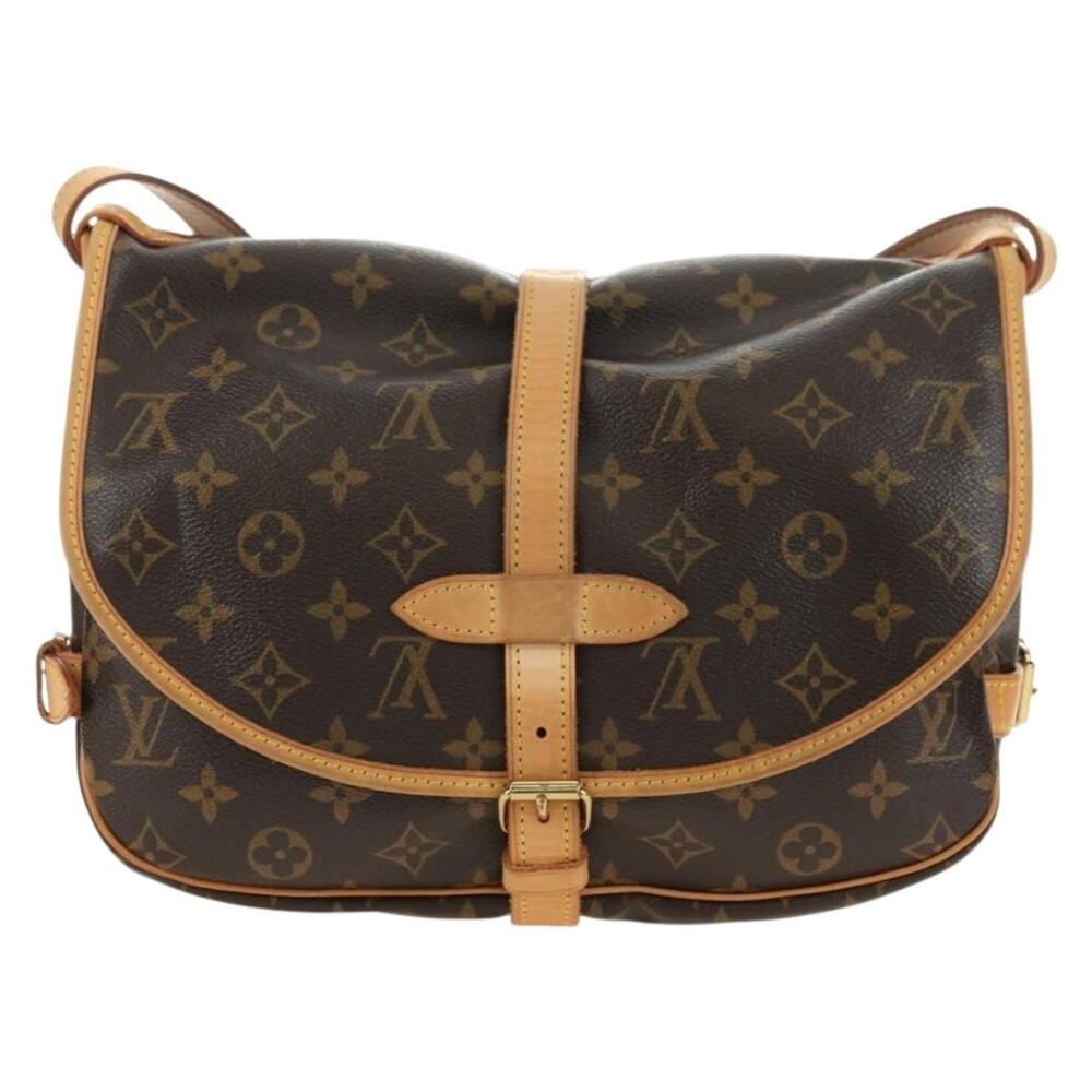 Louis Vuitton Monogram Saumur 30 Shoulder Bag Brown
